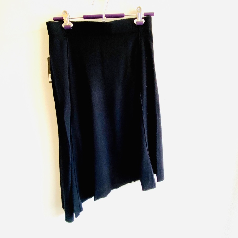Nic+Zoe Asymmetrical Black Skirt NWT